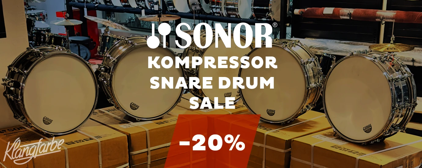 Sonor Kompressor Snare Drum Sale Start Banner